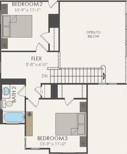 Pulte Homes, Harrison floor plan