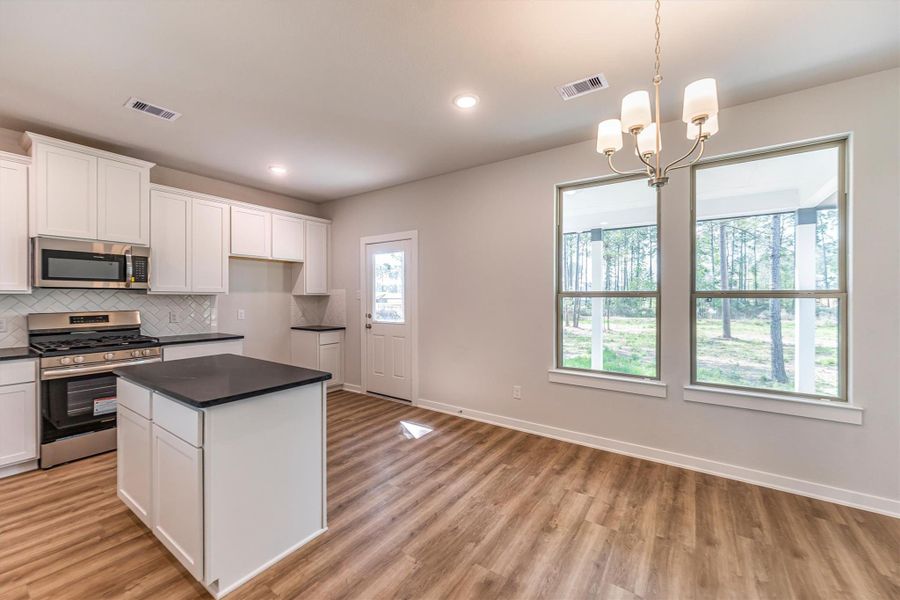 Furnished interior view inside a new home in Deer Pines, Conroe (Image 9).