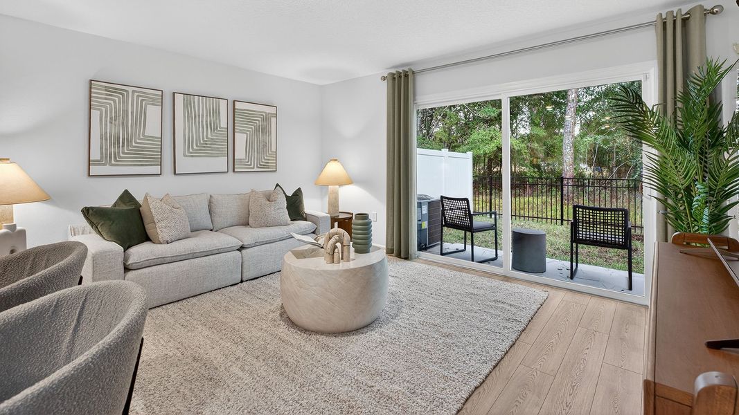 Representative furnished interior of a home built from the Carson by D.R. Horton in Hansen Creek, Jacksonville (Image 9).