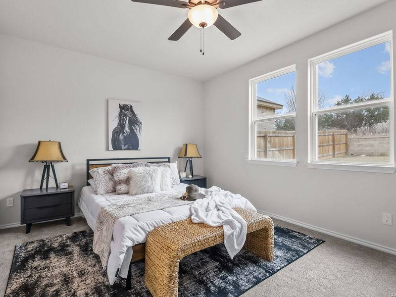 Furnished interior view inside a new home in Royal Crest, San Antonio (Image 31).