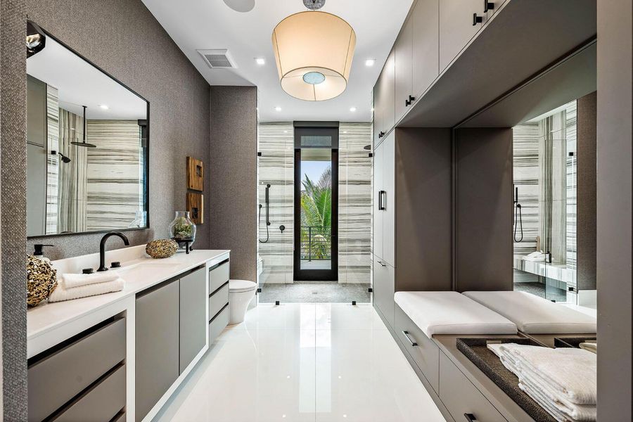 Furnished interior view inside a new home in , Boca Raton (Image 42).