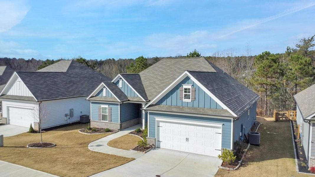 Front exterior of a new home in , Dawsonville, GA, highlighting curb appeal (Image 2).