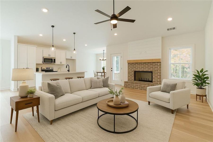 Furnished interior view inside a new home in , Murrayville (Image 10).