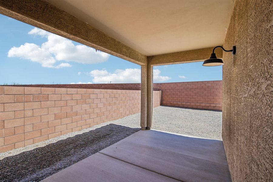 Exterior details and patio area of a home in Mandarina Reserve, Marana (Image 4).
