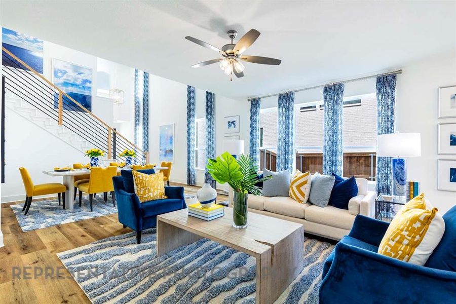 Furnished interior view inside a new home in Bel Air Village: 50ft. lots, Sherman (Image 4).