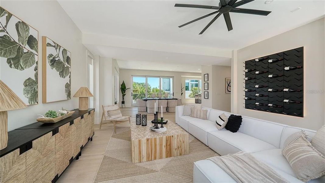 Furnished interior view inside a new home in , Sarasota (Image 45).