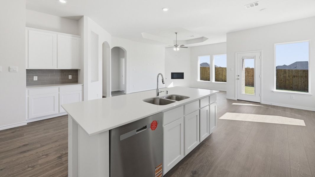 Furnished interior view inside a new home in Fireside by the Lake, Garland (Image 8).