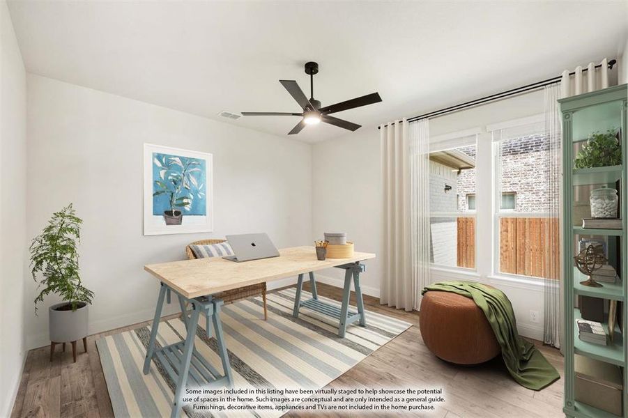 Furnished interior view inside a new home in Mockingbird Heights, Midlothian (Image 8).