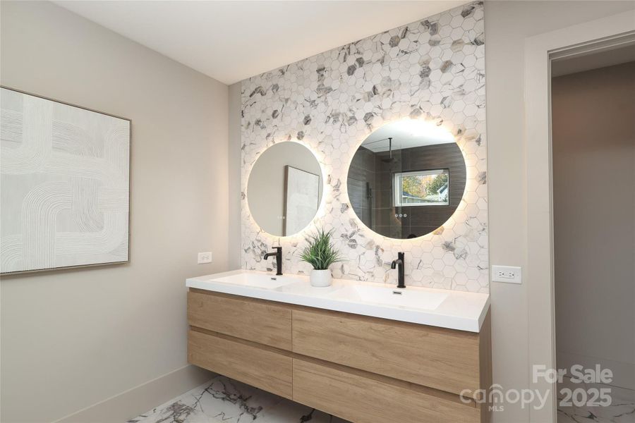 Furnished interior view inside a new home in , Charlotte (Image 38).