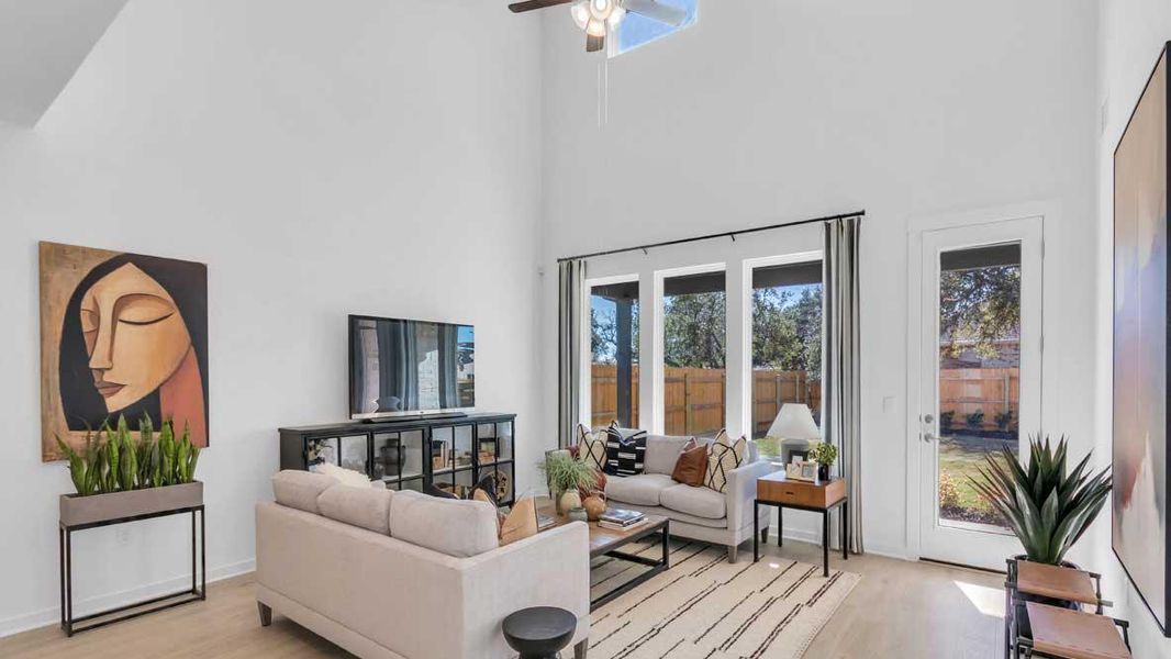 Furnished interior view inside a new home in Rosenbusch Ranch, Leander (Image 5).
