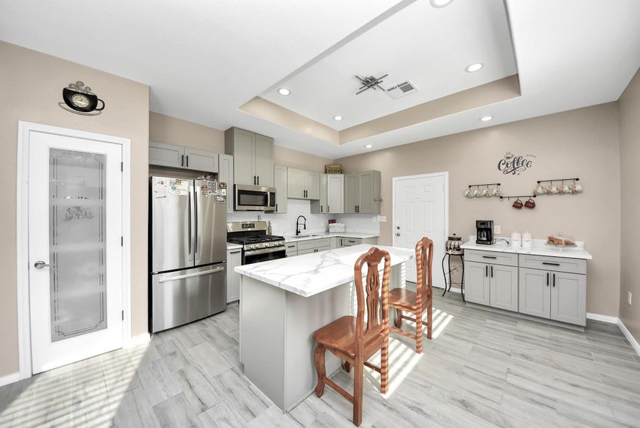 Dream Kitchen with Island and Coffee Bar