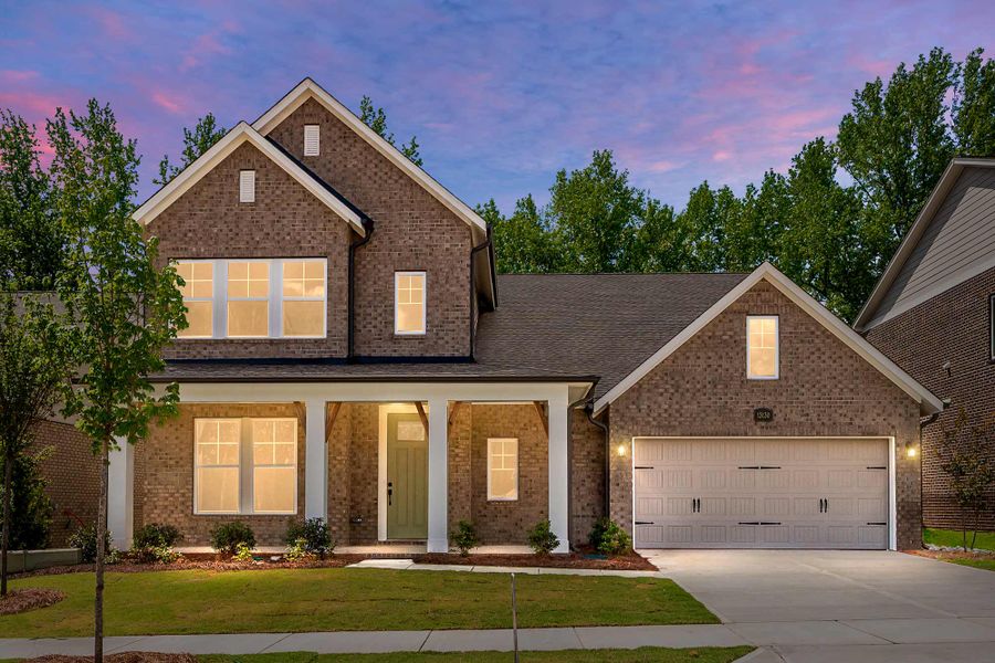 Representative exterior photo of a completed home built from the The Newell by David Weekley Homes in Whitley Preserve – Enclave Collection, Mint Hill, NC (Image 2). Representative exterior photo of a completed home built from the The Newell by David Weekley Homes in Whitley Preserve – Enclave Collection, Mint Hill, NC (Image 2).