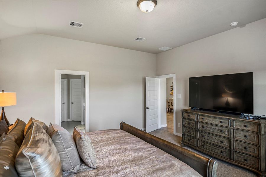 Another view of the spacious primary bedroom.