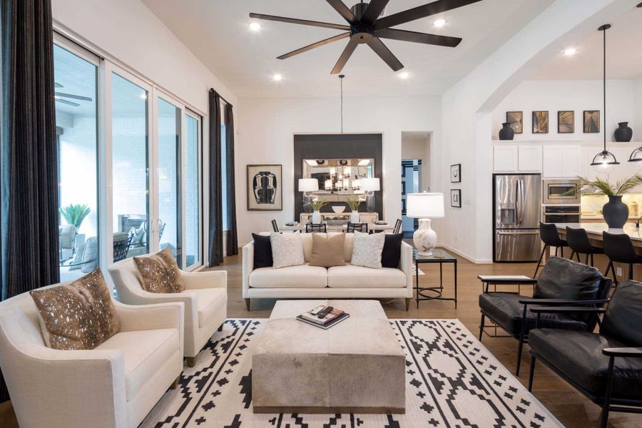 Representative Family Room - some options shown