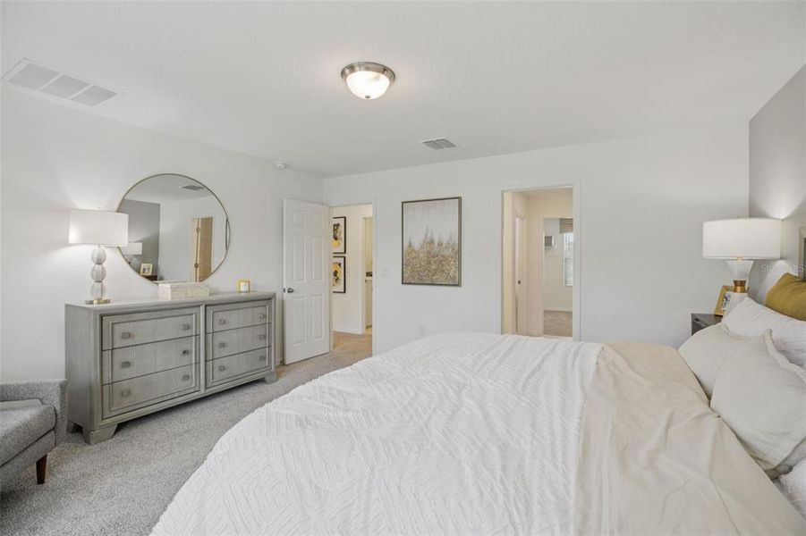 Furnished interior view inside a new home in Fox Pointe at Rivers Edge, Leesburg (Image 40).