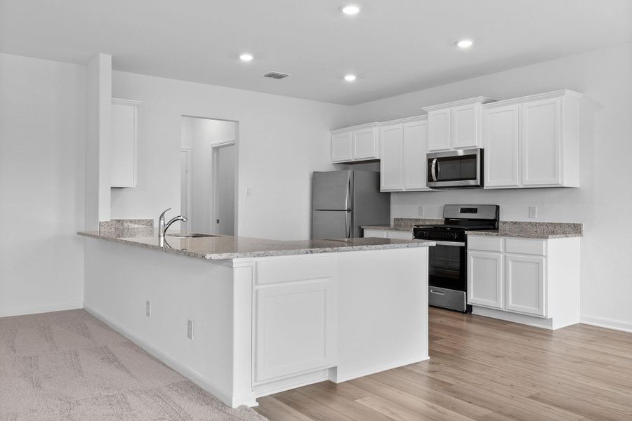 Furnished interior view inside a new home in Sunset Oaks, Maxwell (Image 5). Furnished interior view inside a new home in Sunset Oaks, Maxwell (Image 5).