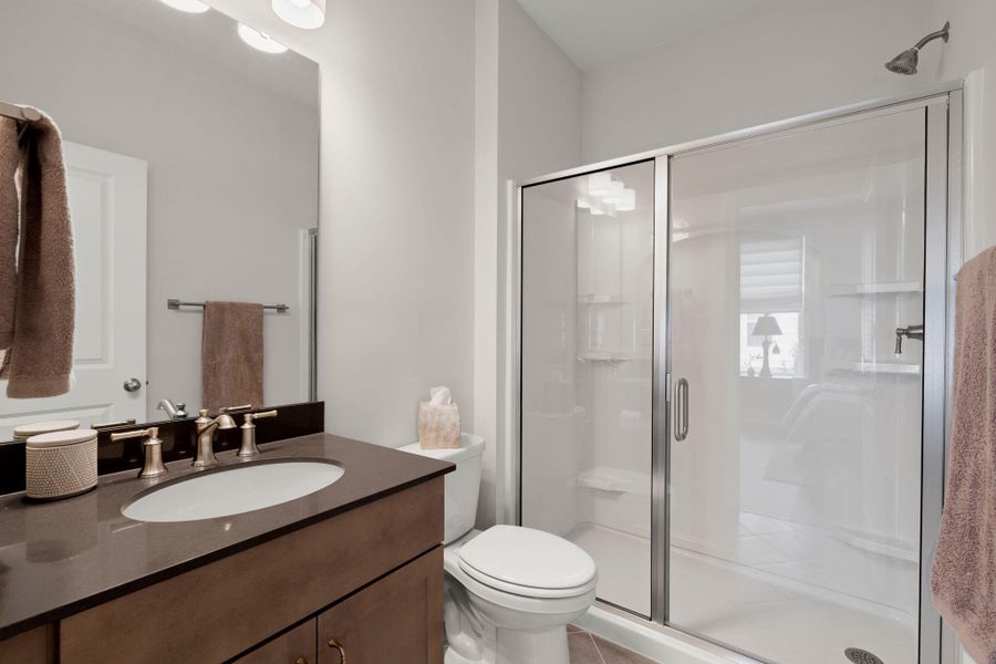Furnished interior view inside a new home in Tidewater at Lakes of Cane Bay, Summerville (Image 36).
