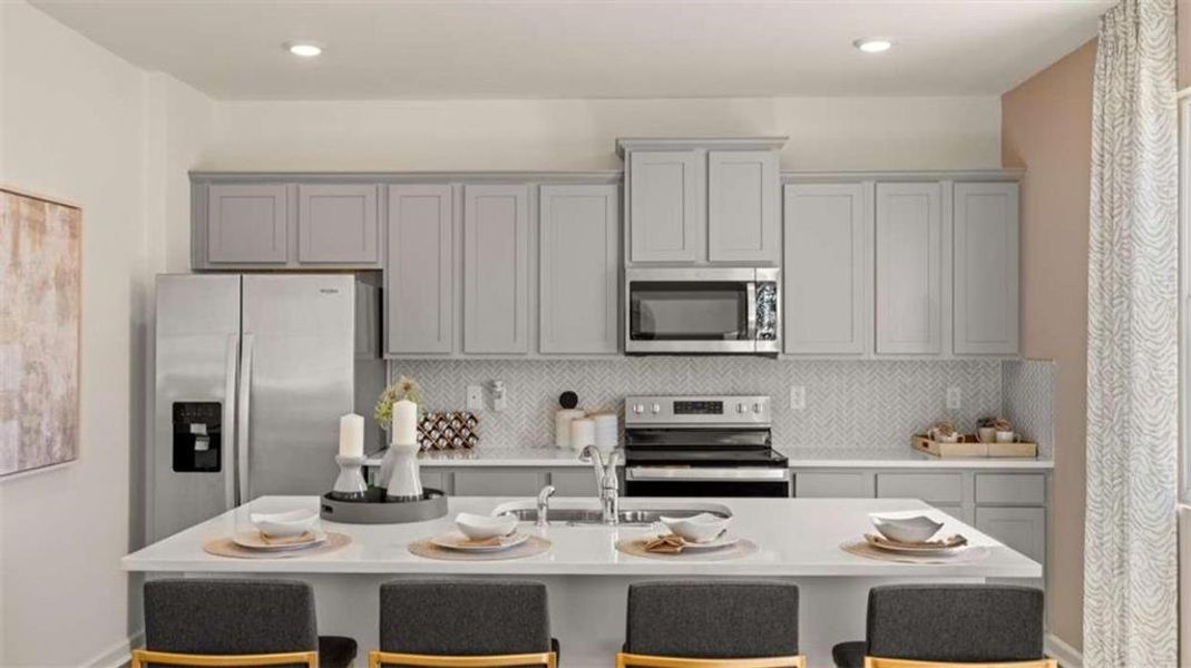 Furnished interior view inside a new home in Poplar Preserve, Newnan (Image 21).