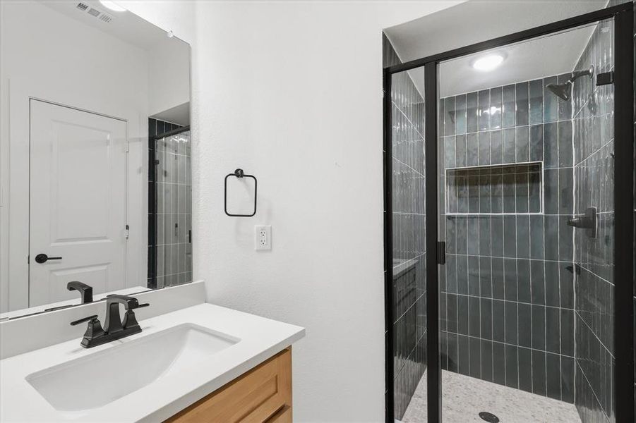 Furnished interior view inside a new home in Valencia on The Lake, Little Elm (Image 7).