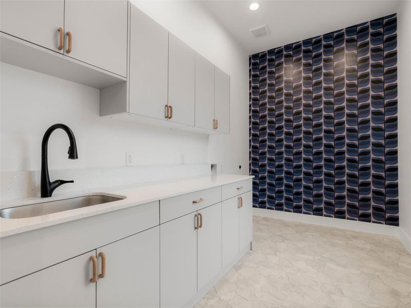 Laundry + Mudroom Room Located off kitchen