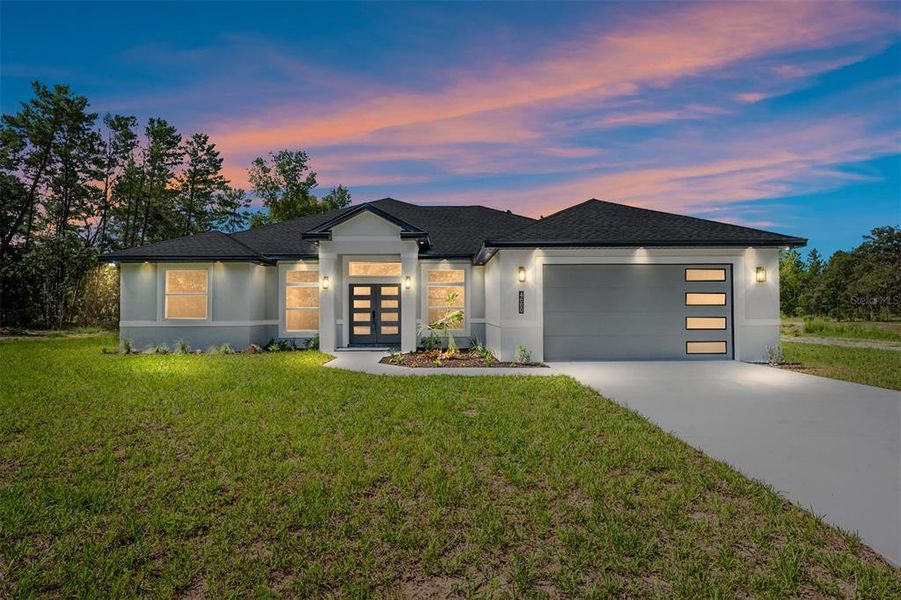 Front exterior of a new home in , Ocala, FL, highlighting curb appeal (Image 21). Front exterior of a new home in , Ocala, FL, highlighting curb appeal (Image 21).