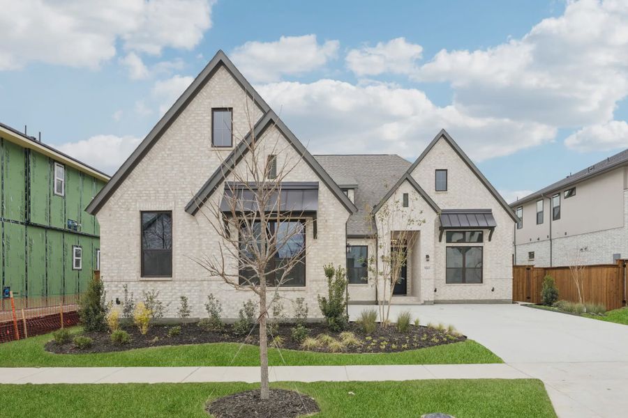 Representative exterior photo of a completed home built from the Danville by Chesmar Homes in Canyon Falls, Argyle, TX (Image 21).