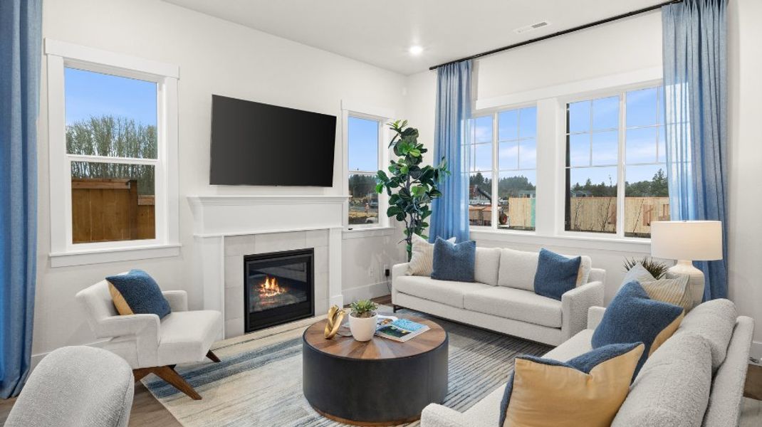 Representative furnished interior of a home built from the Ladd by Risewell Homes in Elevon, Lavon (Image 3).