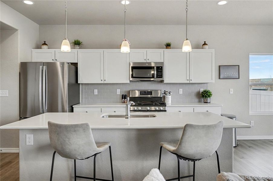Furnished interior view inside a new home in , Colorado Springs (Image 6).