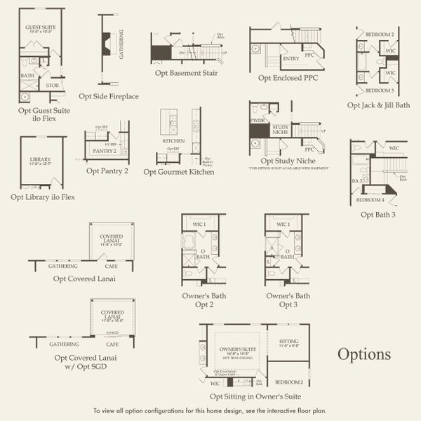 2D floor plan layout for the Continental by Pulte Homes in Devonshire, Mount Juliet, TN (Image 3).