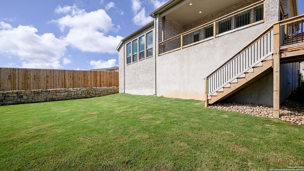 Exterior details and patio area of a home in Johnson Ranch 55', Bulverde (Image 2). Exterior details and patio area of a home in Johnson Ranch 55', Bulverde (Image 2).