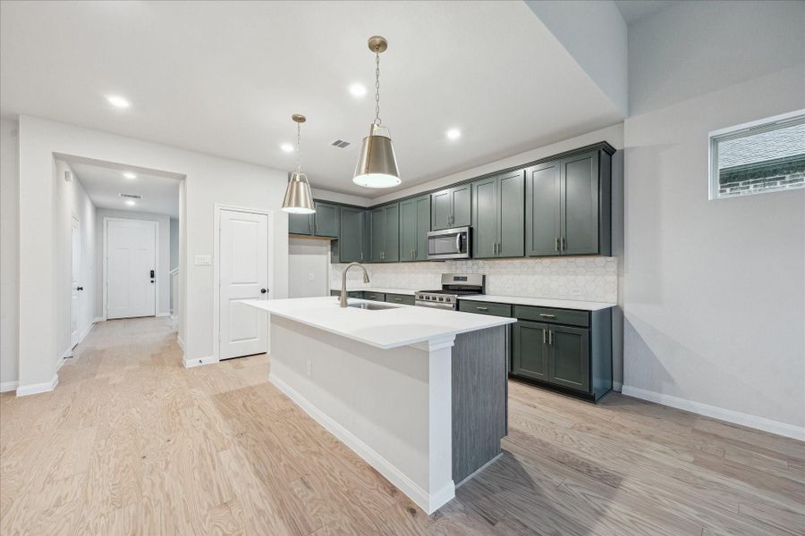 Furnished interior view inside a new home in Elyson, Katy (Image 9). Furnished interior view inside a new home in Elyson, Katy (Image 9).