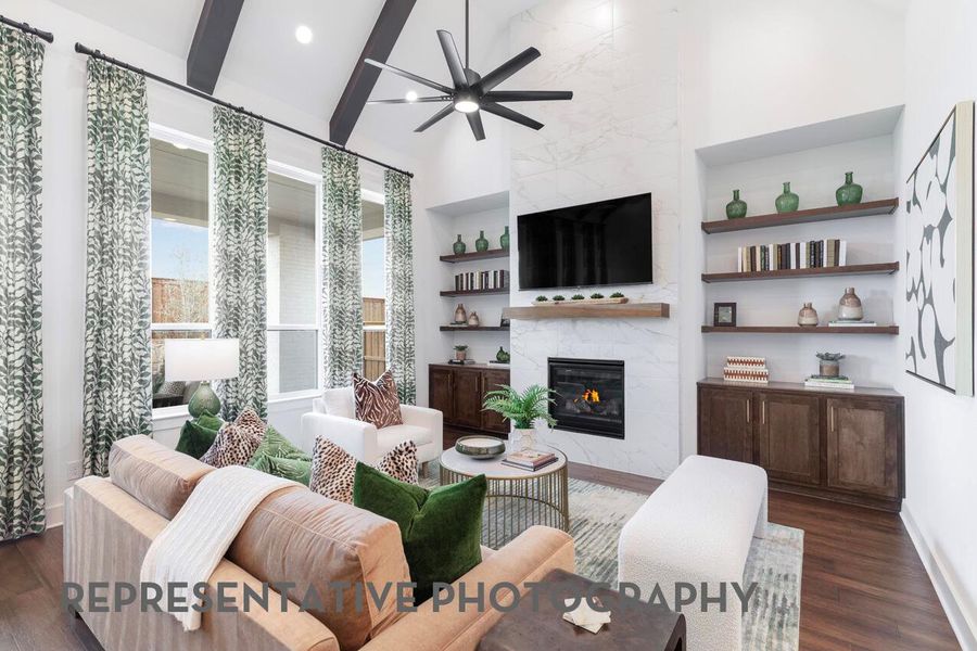 Furnished interior view inside a new home in Flora, Hutto (Image 9).