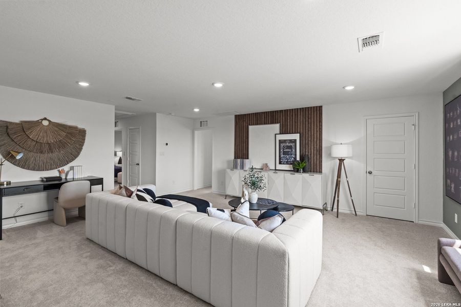 Furnished interior view inside a new home in Nopal Valley, San Antonio (Image 14).