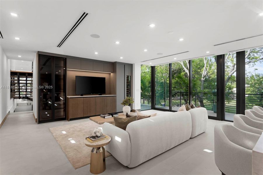 Furnished interior view inside a new home in , Miami (Image 8). Furnished interior view inside a new home in , Miami (Image 8).