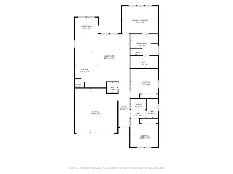 2D floor plan layout of this home in , Pasadena, TX (Image 5).