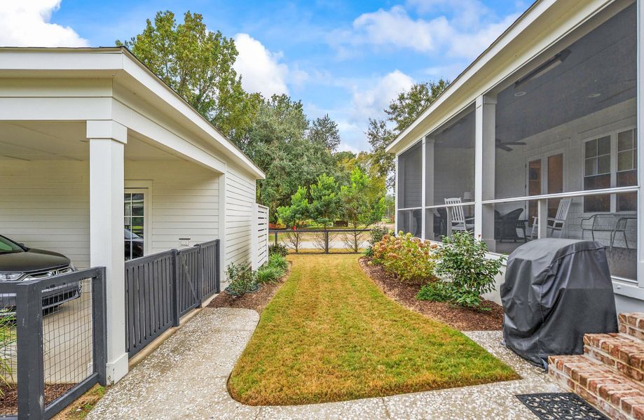 Exterior details and patio area of a home in , Beaufort (Image 29).
