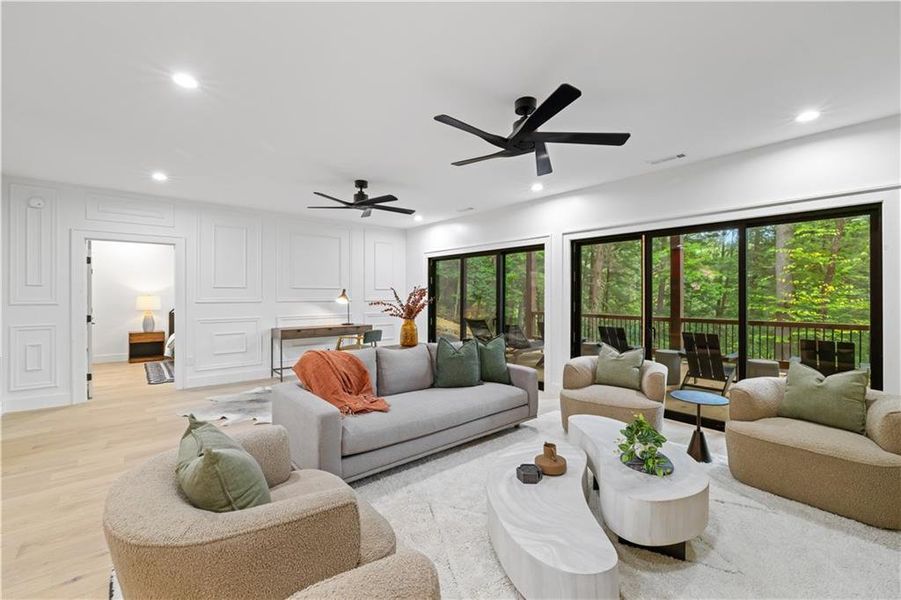 Furnished interior view inside a new home in , Cherry Log (Image 7).