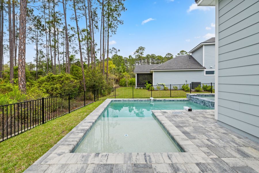 Representative exterior details of a home built from the Palmetto by Riverside Homes in Mariposa at EverRange 40' Series, Jacksonville (Image 57).