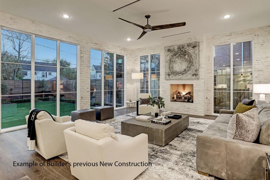 Furnished interior view inside a new home in , West University Place (Image 6).