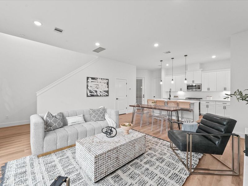 Furnished interior view inside a new home in , Houston (Image 16). Furnished interior view inside a new home in , Houston (Image 16).