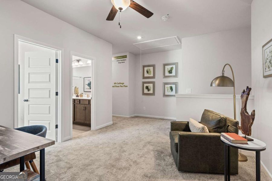 Furnished interior view inside a new home in Bryson Farms, Byron (Image 21).
