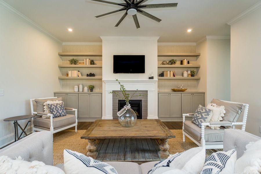 Representative furnished interior of a home built from the Covington by Homes by Dickerson in Cattail, Clayton (Image 9). Representative furnished interior of a home built from the Covington by Homes by Dickerson in Cattail, Clayton (Image 9).