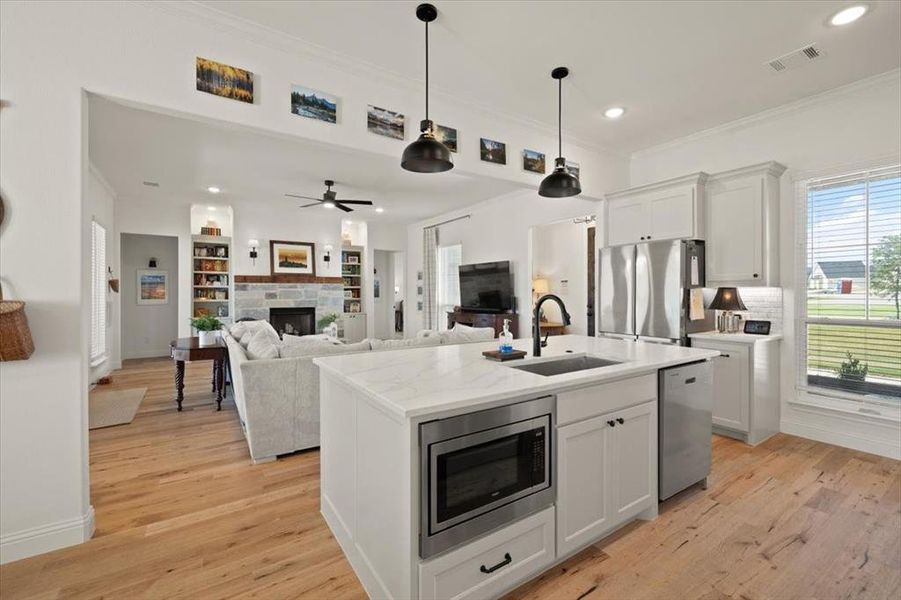 Furnished interior view inside a new home in , Springtown (Image 17). Furnished interior view inside a new home in , Springtown (Image 17).