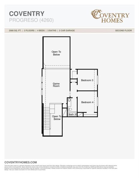 2D floor plan layout of this home in Jubilee, Hockley, TX (Image 1). 2D floor plan layout of this home in Jubilee, Hockley, TX (Image 1).