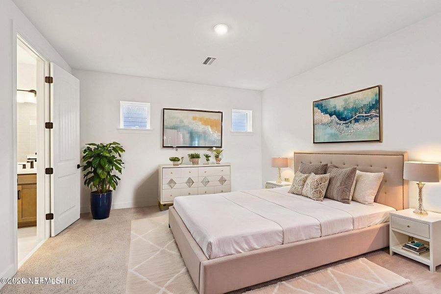 Furnished interior view inside a new home in Brookside at Shearwater, St. Augustine (Image 14).