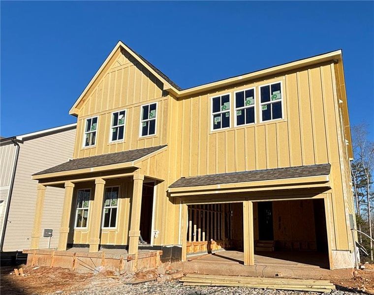 In-progress construction of a new home in East Harbor II at Chestatee, Dawsonville, GA (Image 17).