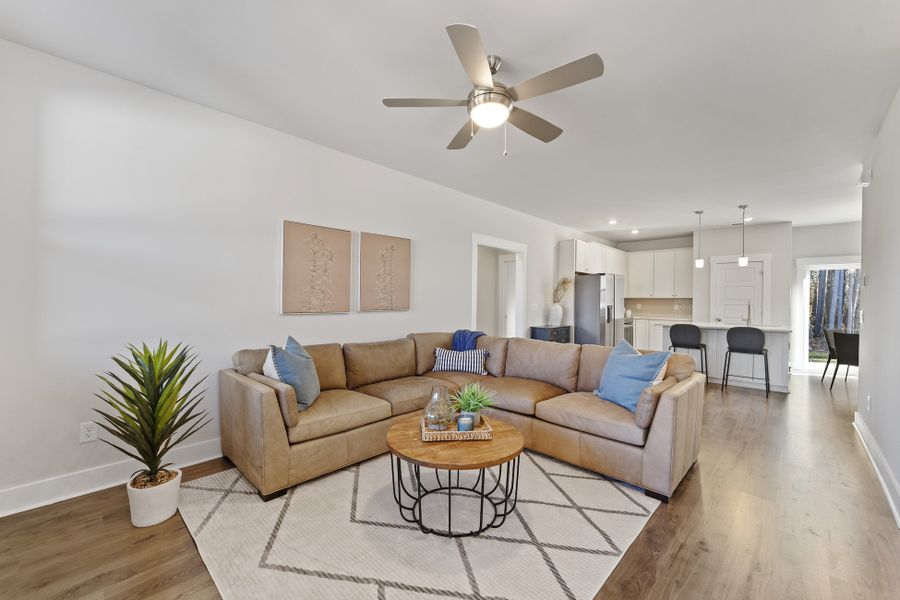 Furnished interior in a model home at Anderson County Homes in Anderson (Image 22).