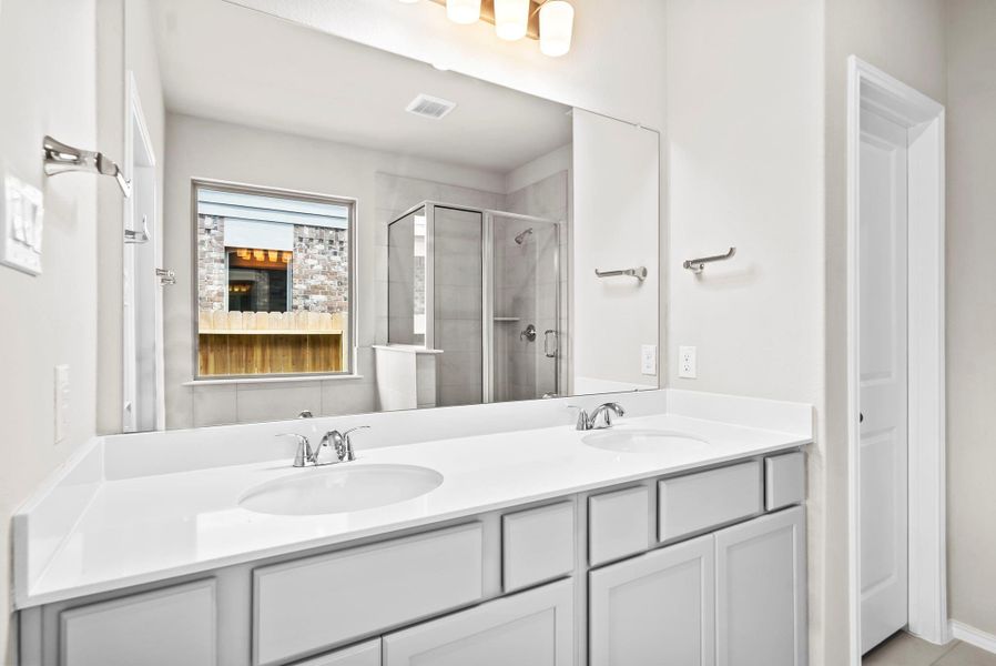 Furnished interior view inside a new home in The Trails, New Caney (Image 7).