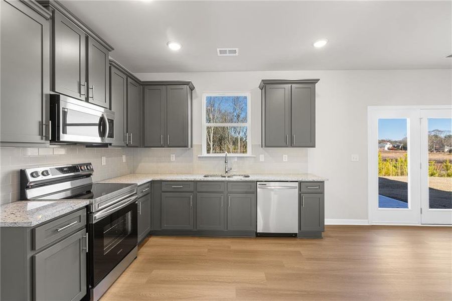 Furnished interior view inside a new home in Highland Park, Stonecrest (Image 4). Furnished interior view inside a new home in Highland Park, Stonecrest (Image 4).