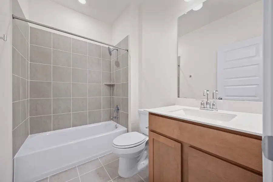 Furnished interior view inside a new home in Salerno - Classic Collection, Round Rock (Image 5). Furnished interior view inside a new home in Salerno - Classic Collection, Round Rock (Image 5).